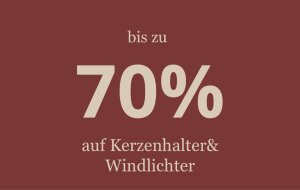 SALE - Kerzenhalter &amp; Windlichter