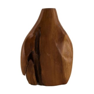 DIJK - Vase aus Holz - Geölt - 28 cm