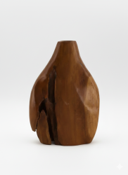 DIJK - Vase aus Holz - Geölt - Unikat - 28 cm