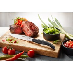 GEFU - Steakmesser-Set BASCO aus 4 Messern - mit Kiefernholz-Box