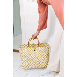 Handed By - Motif Bag Shopper - Rust