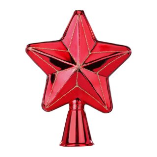 Inge Glas - Formspitze Stern - Rot - 17cm - Glas
