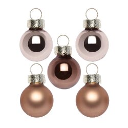 Inge Glas - Kugeln in Box / 25 Stk - Elegant Lounge - 2 cm - Glas