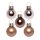 Inge Glas - Kugeln in Box / 25 Stk - Elegant Lounge - 2 cm - Glas