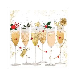 PPD - Servietten - Champagne Glasses - 25 x 25 cm - 20 Stk