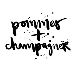 PPD - Servietten - Pommes + Champagner - 33 x 33 cm - 20 Stk