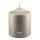 Gilde - Stumpenkerze - Champagner - Metallic - 10 cm