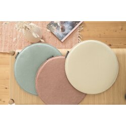 MAGMA Heimtex - Stuhlkissen AVARO rund - natur