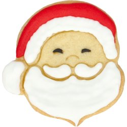 Birkmann - Ausstechform - Weihnachtsmannkopf - Edelstahl - 6 cm