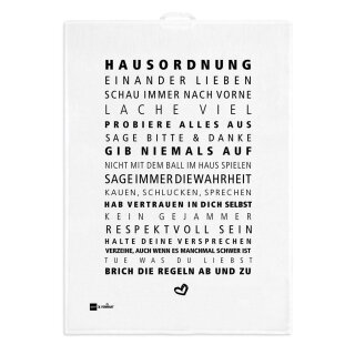 PPD - Küchenhandtuch - Hausordnung