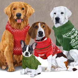 PPD - Servietten - Sweater Dogs - 33 x 33 cm - 20 Stk