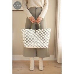 Handed By - Motif Bag Shopper - Olive