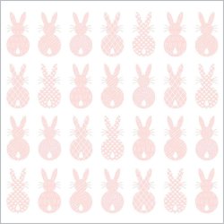 PPD - Servietten - Pure Easter Rabbits Rose - 33 x 33 cm...