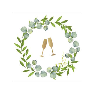 PPD - Servietten - Champagne - 25 x 25 cm - 20 Stk