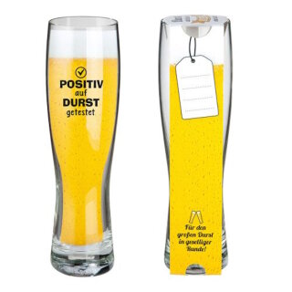 Gilde - Weizenbierglas - Positiv auf Durst getestet - 0,5 Liter