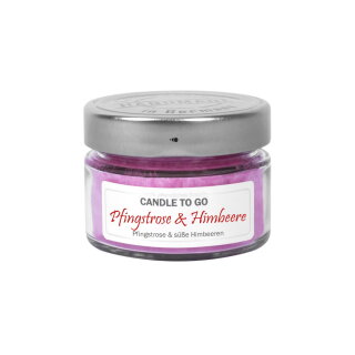 Candle Factory - Candle to go -  Pfingstrose-Himbeere