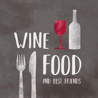PPD - Servietten - Wine Food - 33 x 33 cm - 20 Stk