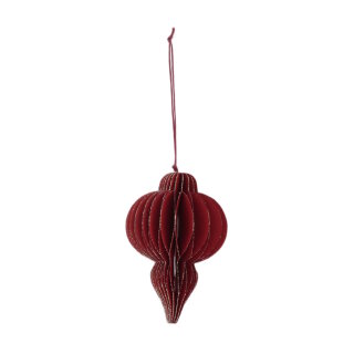 DIJK - Hänger - 12 cm - Rot Glitzer - Spitzenform