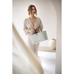 Handed By - Mini Motif Bag Shopper - Pale Grey
