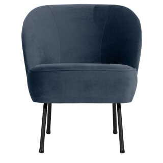 woood - Vogue - Sessel - Samt - Blau