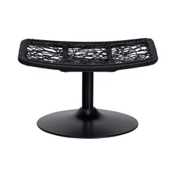 woood - Vive - Hocker - Outdoor Rattan - Sand/Schwarz