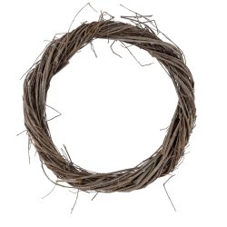 Gehlmann - Kranz aus Naturmaterial - Grau - 30 cm