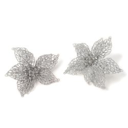 Inge Glas - Weihnachtsstern mit Clip - White Christmas -...