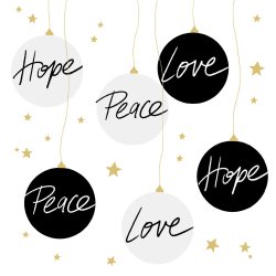 PPD - Servietten - Hope & Peace - 33 x 33 cm - 20 Stk