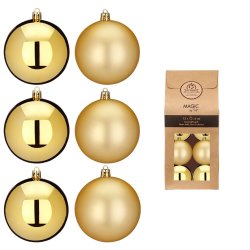 Inge Glas - Kugeln in Beutel / 13 Stk - Gold - 6 cm -...