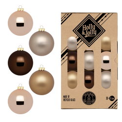 Inge Glas - Kugeln in Box / 30Stk - Elegant Lounge - 6 cm...