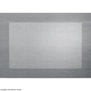 ASA - Tischset - PVC - Silber/Schwarz Metallic
