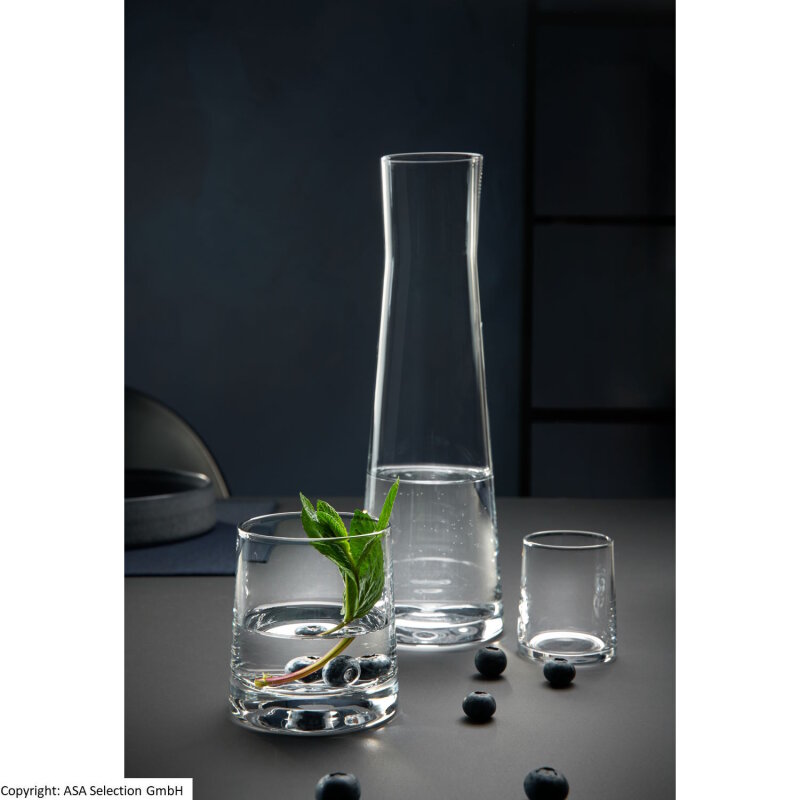 ASA Glasvase Ajana 29cm Hoch, Mundgeblasen, Mit Dickem Glasboden - Auch Als Windlicht Nutzbar