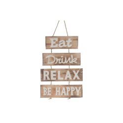 DIJK - Schild - "eat drink relax be happy"