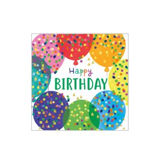PPD - Servietten - Balloon & Birthday - 25 x 25 cm - 20 Stück