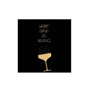 PPD - Servietten - Drink-Life-Balance - 25 x 25 cm - 20 Stück