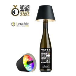 Sompex - Lampenschirm - Flaschenaufsatz - Schwarz - Kunststoff