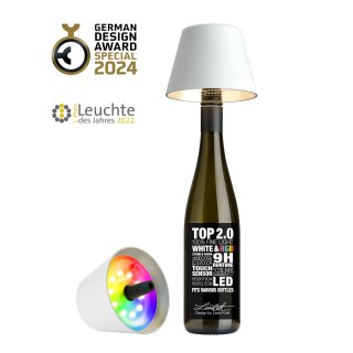 Sompex - Lampenschirm - Flaschenaufsatz - Weiß - Kunststoff