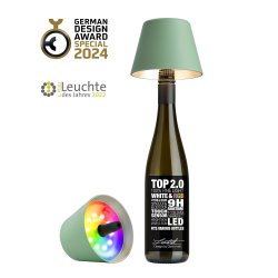 Sompex - Lampenschirm - Flaschenaufsatz - Olive - Kunststoff
