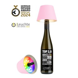 Sompex - Lampenschirm - Flaschenaufsatz - Rosa - Kunststoff
