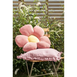 MAGMA Heimtex - Blumenkissen - Minnie - 50 cm - Rund - Pink
