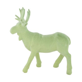 DIJK - Rentier Figur - Polyresin - 19 cm - Grün