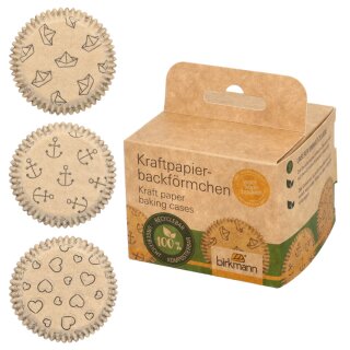 Birkmann - Kraftpapierbackförmchen - Ahoi