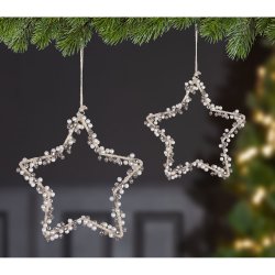 Gilde - Hänger Stern - Pearl - Metall