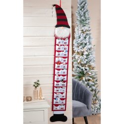 Gilde - Adventskalender - Wichtel Bärti - Filz - rot