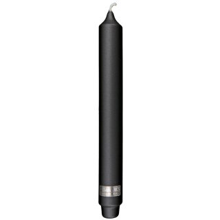 Gilde - Stabkerze - Schwarz - Metallic - Länge 25 cm