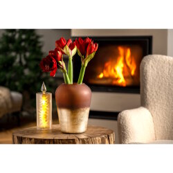 Leonardo - LED Kerze - Capanna - gold - 27 cm