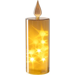 Leonardo - LED Kerze - Capanna - gold - 27 cm