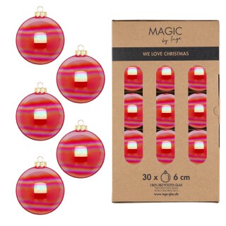 Inge Glas - Kugel - 30 Stück - Dazzling Ruby