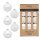 Inge Glas - Kugel - 6 cm - 30 Stk - Pure White