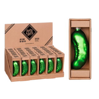 Inge Glas - Einzelne Weihnachtsgurke - 10,5 cm - Grün